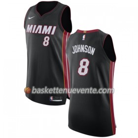 Maillot Basket Miami Heat Tyler Johnson 8 Nike 2017-18 Noir Swingman - Homme